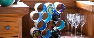 Stalak za vina od starih limenki