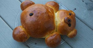 Slatki hleb u obliku medvedića