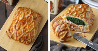 Sočno pecivo sa spanaćem i lososom