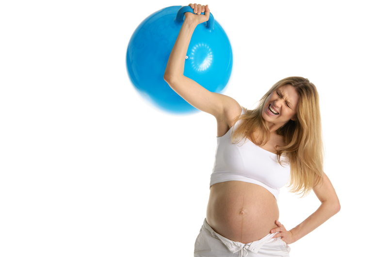 trudnica vežba sa loptom