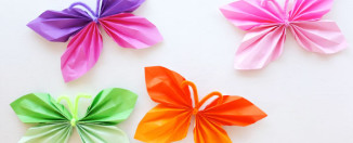 Prolećni vaskršnji ukras – papirni leptirići