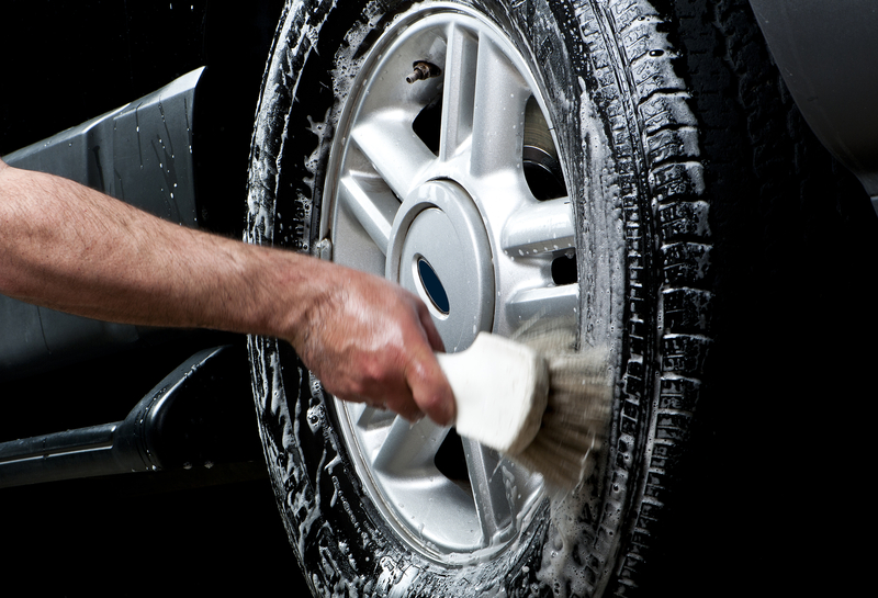 http://www.dreamstime.com/royalty-free-stock-photography-cleaning-tire-car-wash-image20961957