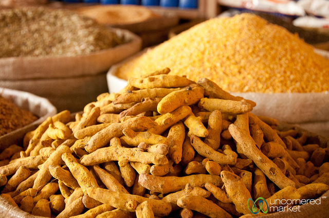 Dried Tumeric at Srimongal Market - Bangladesh