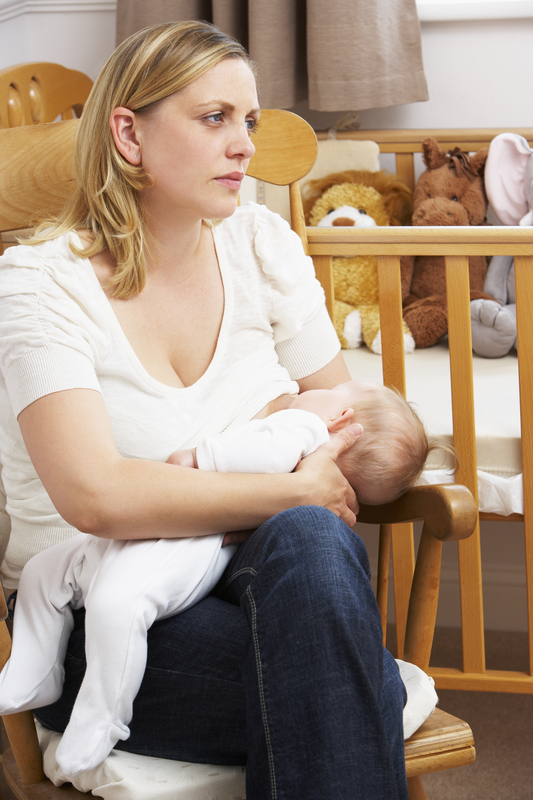 http://www.dreamstime.com/stock-image-worried-mother-breastfeeding-baby-nursery-image10401331