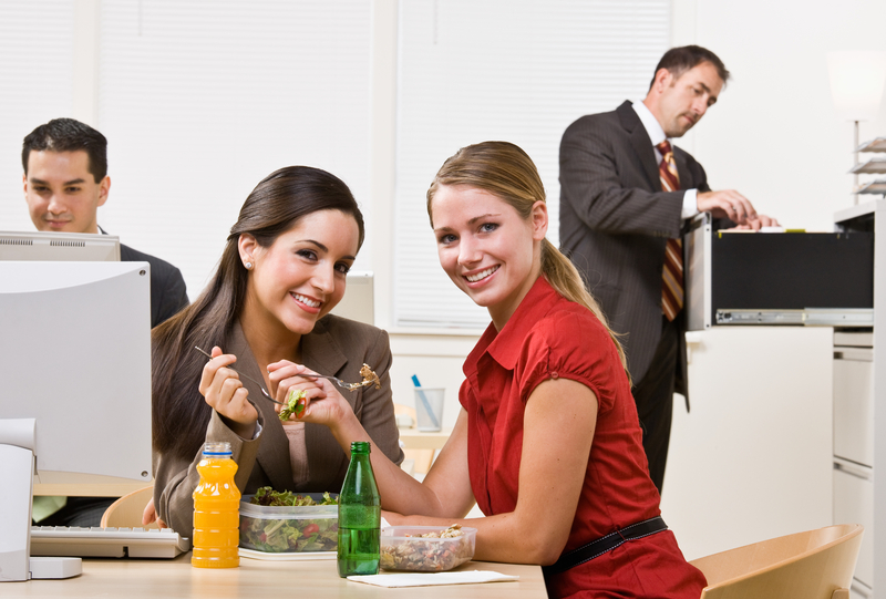 http://www.dreamstime.com/stock-photo-businesswomen-eating-salad-lunch-image17052400
